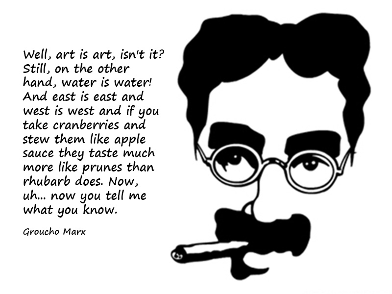 No 100 Groucho Marx Art Quote Of The Day